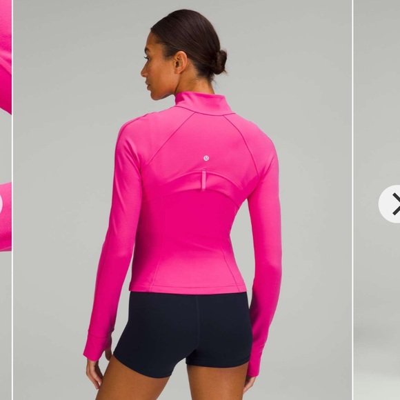 (6) Lululemon Cropped Define Jacket Nulu Sonic Pink Small Crop - Picture 4 of 14
